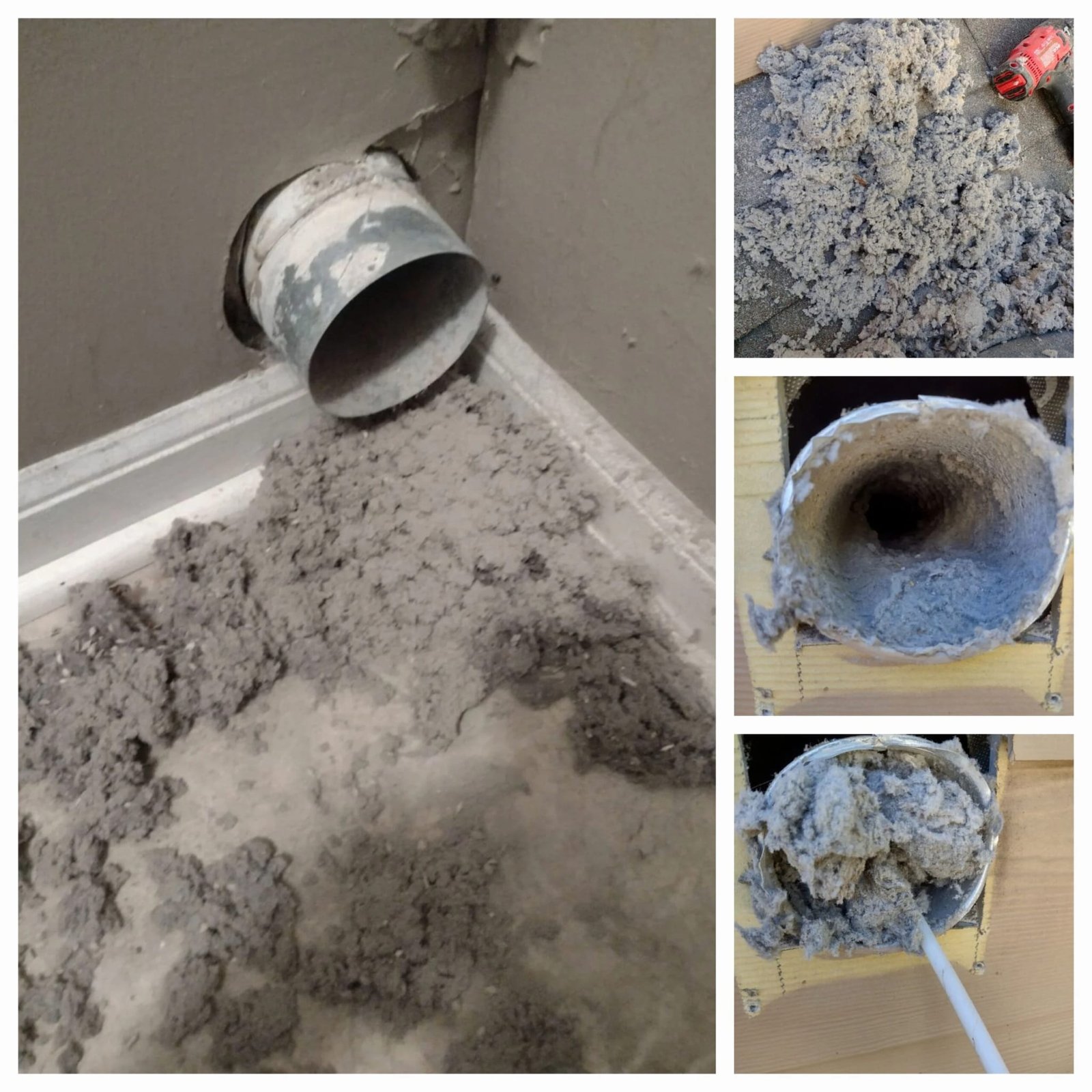 Professional cleaning a dryer vent